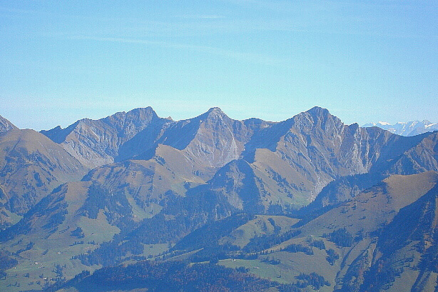 Vanil Noir (2389m), Pointe de Paray (2375m), Vanil Carré (2195m)