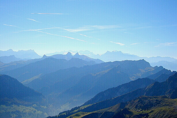 Tour Noir, Aiguille d'Argentière, Tour de Mayen, Tour d'Aï, Dents du Midi