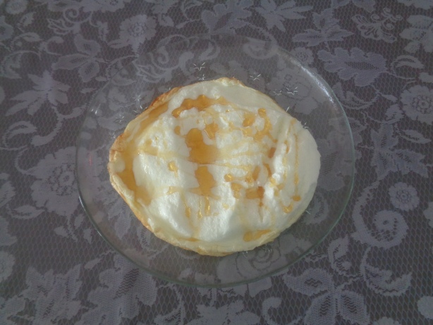 and put some liquid honey on it