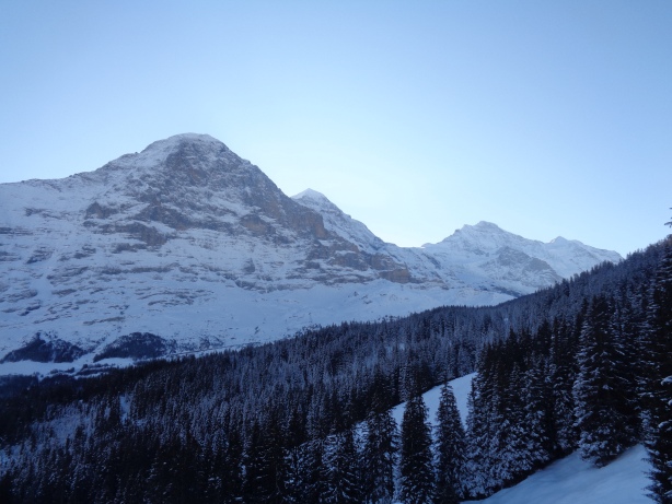 Eiger (3970m), Mönch (4107m), Jungfrau (4158m)
