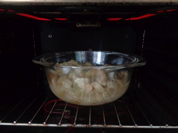 Put it back into the oven without the aluminium foil