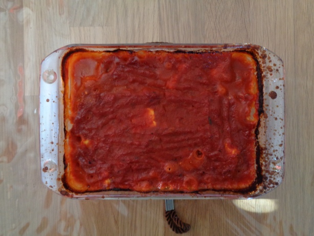 Aus dem Ofen nehmen und servieren