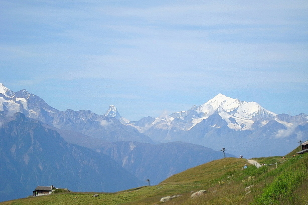 Matterhorn (4478m), Weisshorn (4506m)