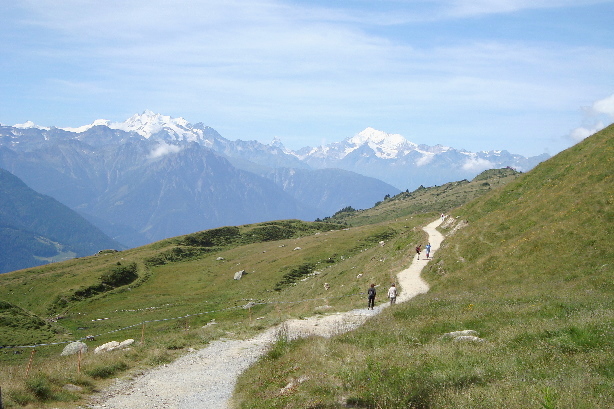 Allalinhorn, Alphubel, Mischabel, Matterhorn, Weisshorn