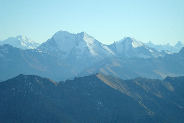 Mischabel, Balmhorn, Altels, Drunengalm, Rinderhorn, Matterhorn