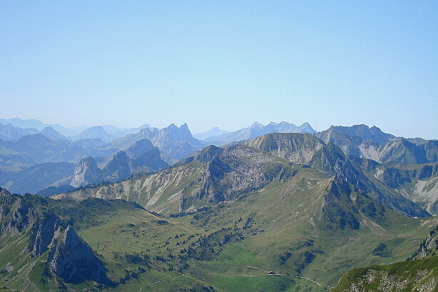 Bäderhorn, Zuckerspitz, Dent de Ruth, Gastlosen, Widdersgrind, Vanil Noir