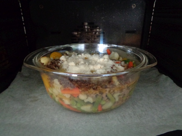 10 Minuten zurück in den Backofen