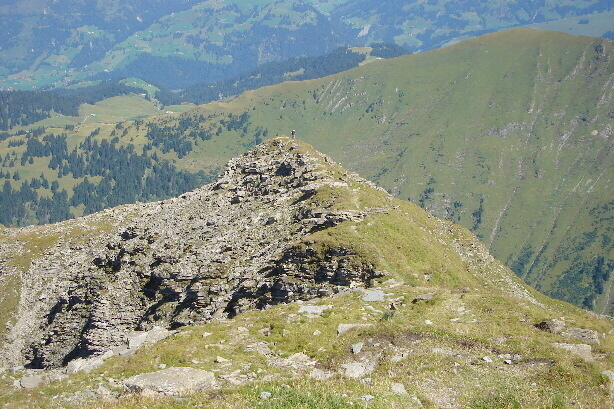 Blick auf die Aufstiegsroute