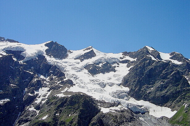 Gwächta (3164m), Ankenbälli (3161m) und Mättenberg (3104m)