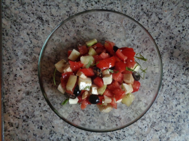 Vermengen und servieren