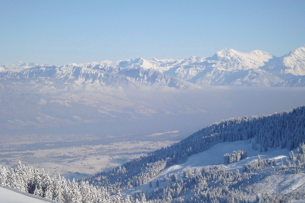 Thunersee, Sigriswilergrat, Niederhorn, Wetterhorn, Bärglistock