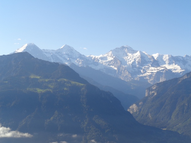 Eiger (3970m), Mönch (4107m), Jungfrau (4158m)