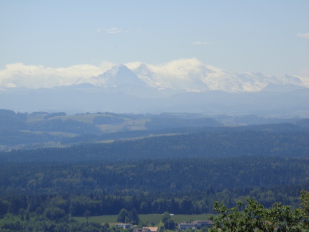 Eiger (3970m), Mönch (4107m), Jungfrau (4158m)