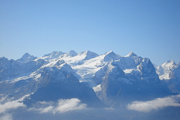 Engelhörner, Dossen, Schreckhorn, Rosenhorn, Eiger Mönch