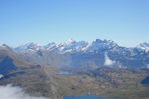 Wissigstock (2887m) Schlossberg (3133m), Titlis (3238m), Wendenstöcke (3042m)