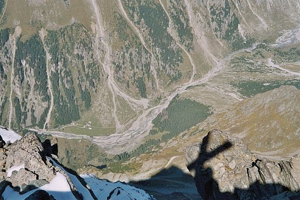 Blick vom Gipfel ins Gasterntal