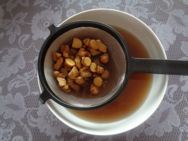 Ingwer herausfiltern
