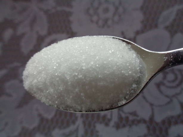 Ein gehäufter Teelöffel Zucker