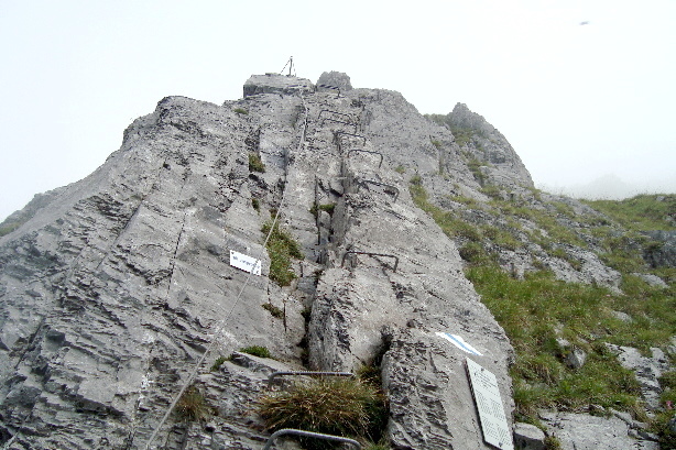 Einstieg Klettersteig