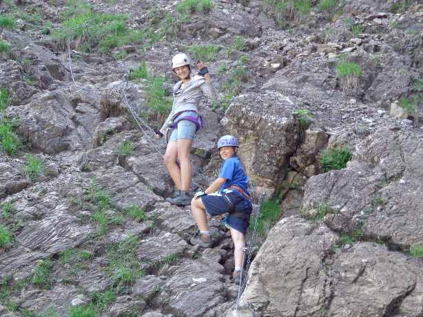 The strt of the via ferrata