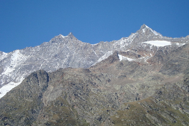 Dom (4545m) und Lenzspitze (4294m)