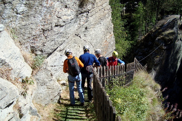 Der Beginn vom Klettersteig