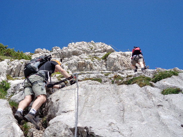 Der Start vom Klettersteig
