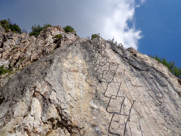 Der Start vom Klettersteig