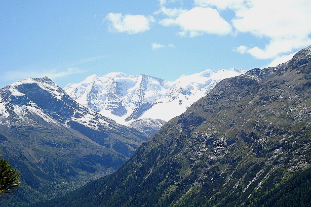 Munt Pers (3206m), Piz Palü (3901m), Bellavista (3922m)