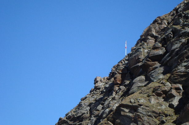 Der Einstieg zum Klettersteig