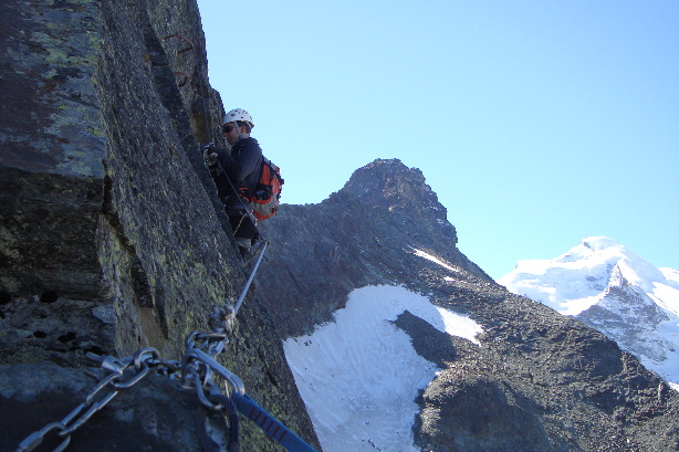 Egginer (3366m) und Allalinhorn (4027m)
