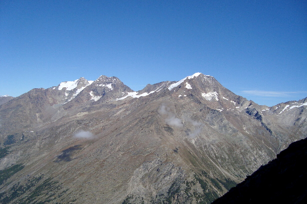 Fletschhorn (3996m), Lagginhorn (4010m), Weissmies (4017m)