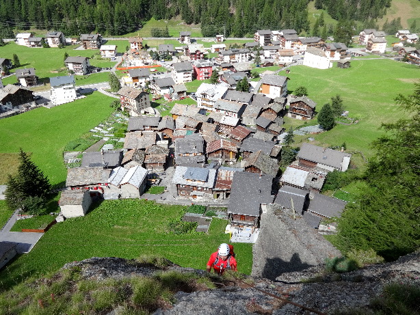 Blick auf Saas-Grund