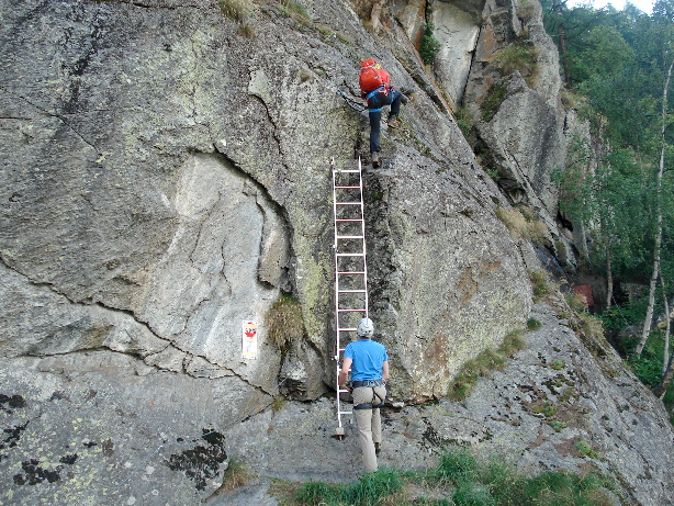Start vom Mini-Klettersteig