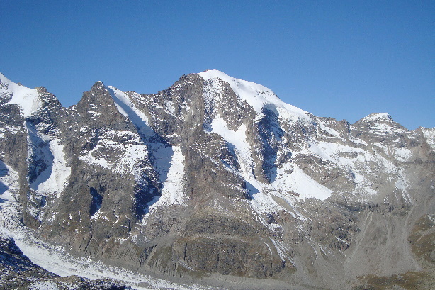 Piz Prievlus (3610m) und Piz Morteratsch (3751m)