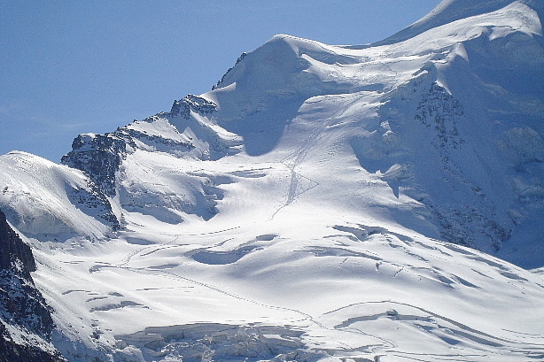 Aufstiegsspur zum Piz Palü