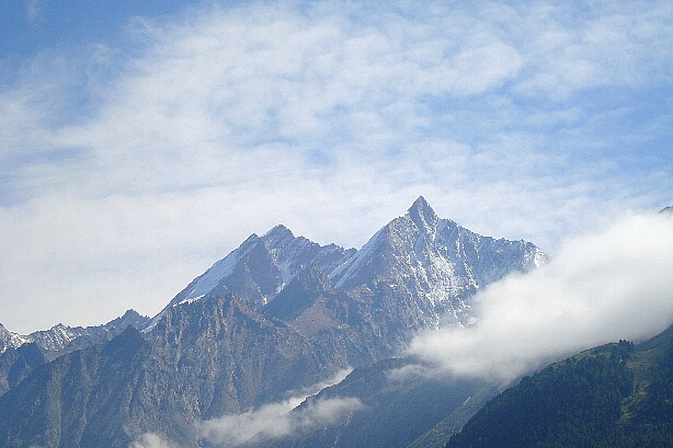 Dom (4545m) und Täschhorn (4490m)