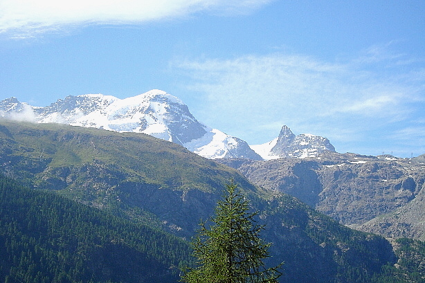 Zermatter Breithorn (4164m) und Klein Matterhorn (3889m)