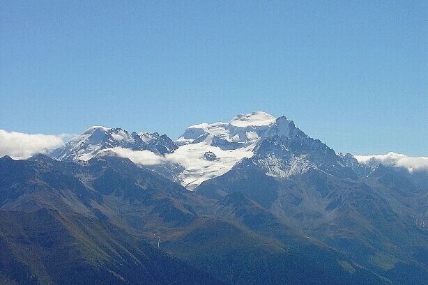 Petit Combin (3672m) und Grand Combin (4314m)
