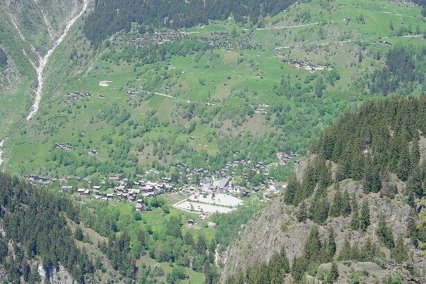 Blick auf Blatten bei Brig