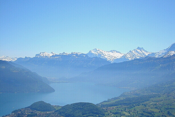 Wetterhorn (3692m), Schreckhorn (4078m)