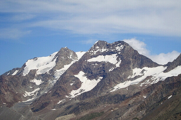Fletschhorn (3996m) und Lagginhorn (4010m)