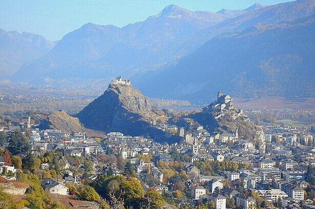 Valère, Tourbillon und Sitten