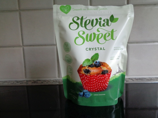 Half a coffee spoon of stevia