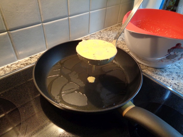 Mit einer Suppenkelle ...