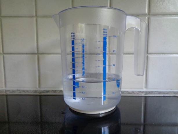 5 Deziliter Wasser
