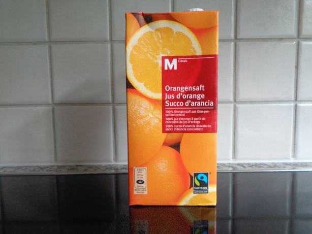 4 Deziliter Orangensaft