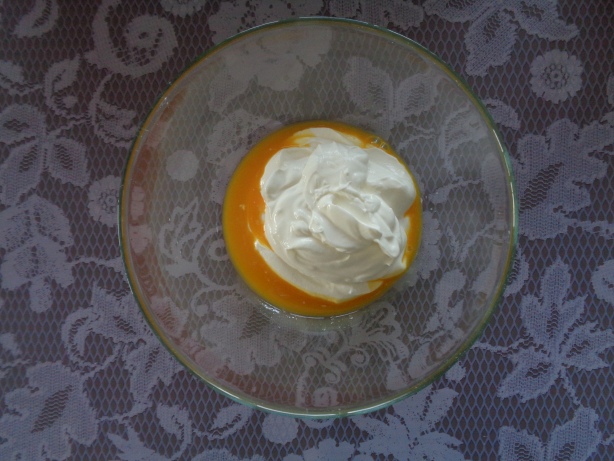 Naturjoghurt beigeben und vermengen