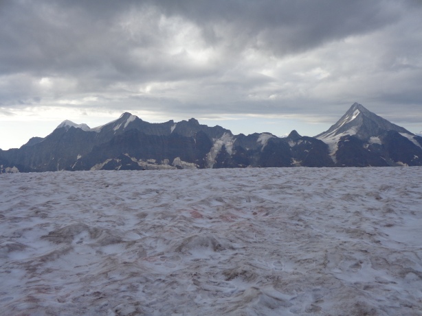 Lonzahörner (3547m), Lötschentaler Breithorn (3785m), Bietschhorn (3934m)