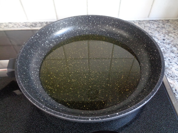 Olivenöl erhitzen